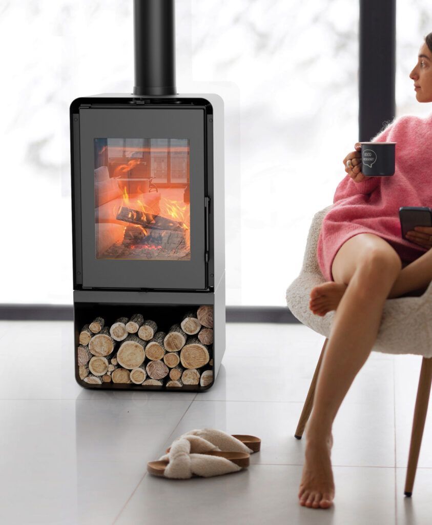 Estufa de leña MODULA B  9,8 KW KALOR