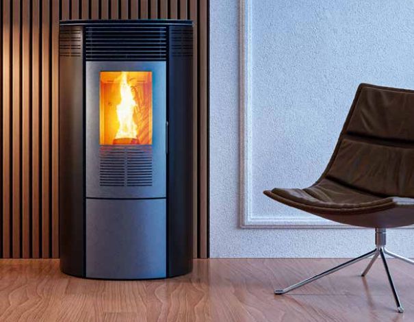 Estufa de pellet REDONDA12 9,7KW KALOR