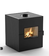 Estufa policombustible canalizable  TWIN SLIM 9/12KW GIROLAMI