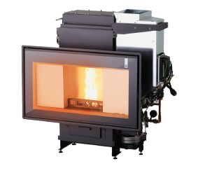 Chimenea hidro policombustible TI SLIM PANORAMA 14/18/22/26 KW GIROLAMI