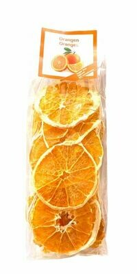 Getrocknete Orangenscheiben mit Blutorange gemischt