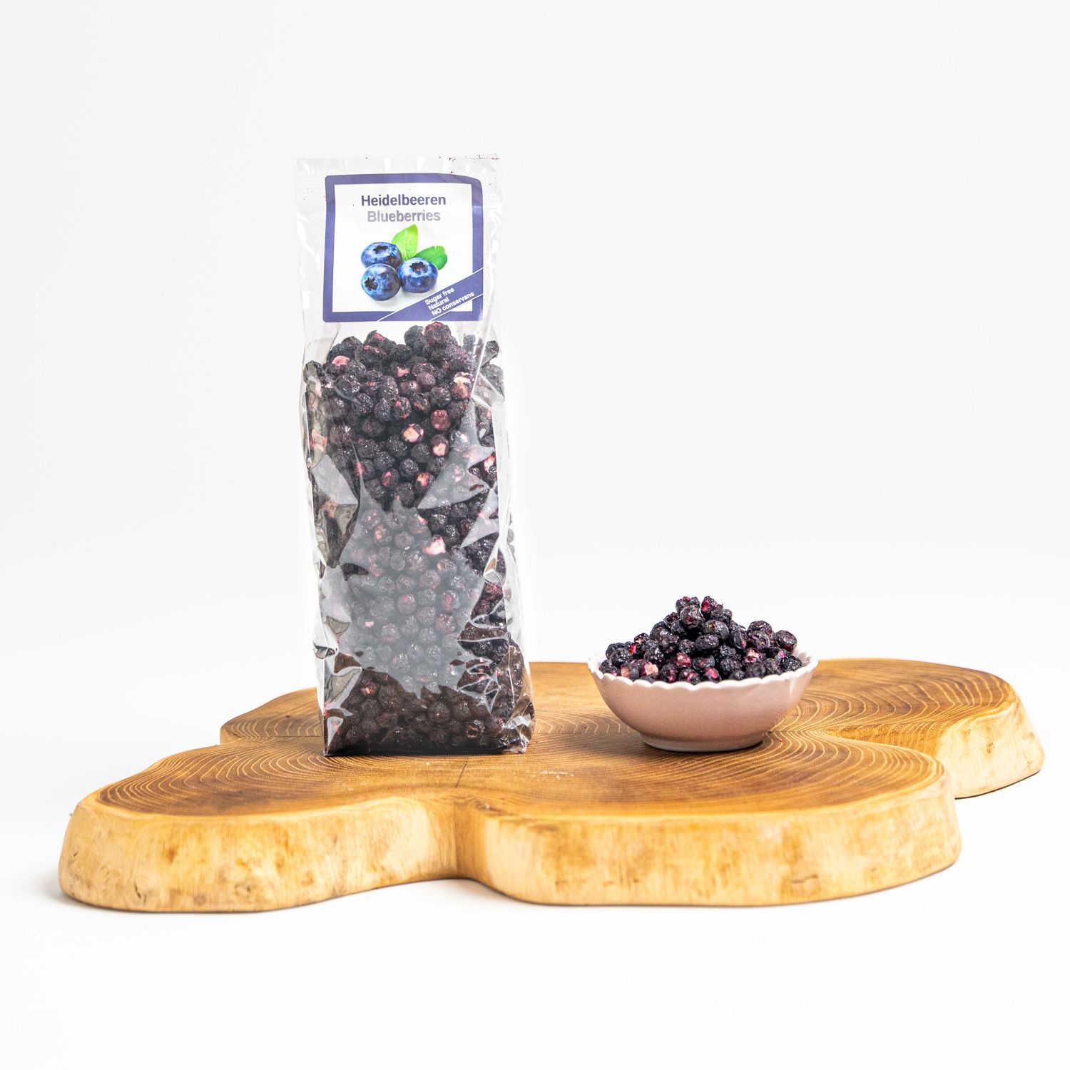 Gefriergetrocknete Heidelbeeren