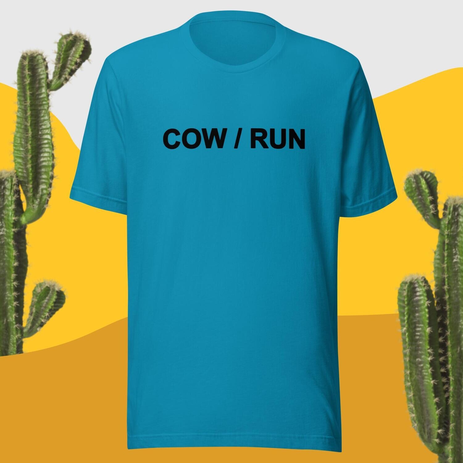 Cow / Run Bright Colors t-shirt