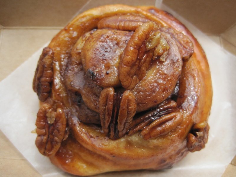 Six Cinnamon Rolls With Nuts