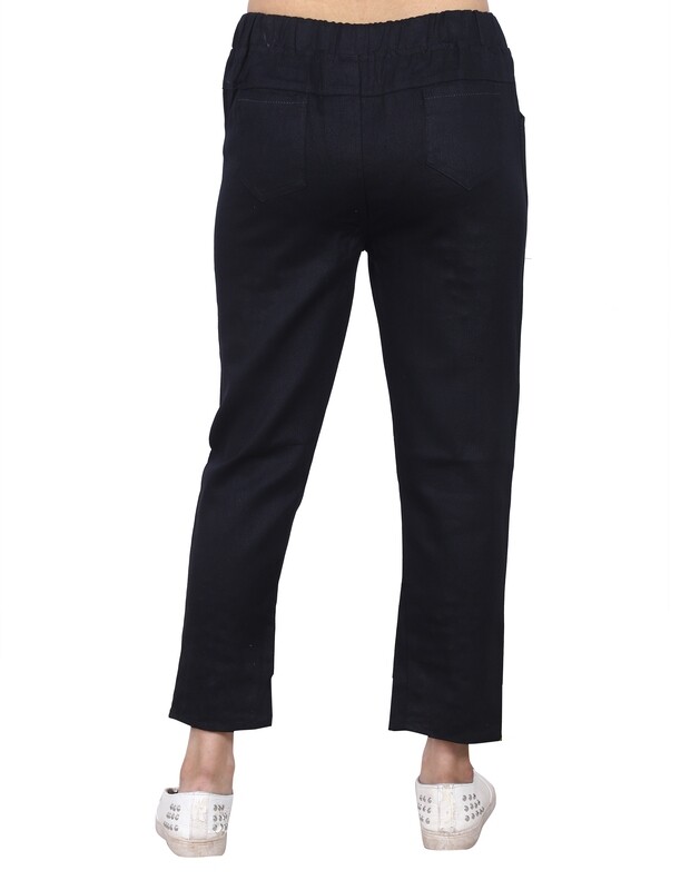 Black Twill Jogger Pant 100%cotton
