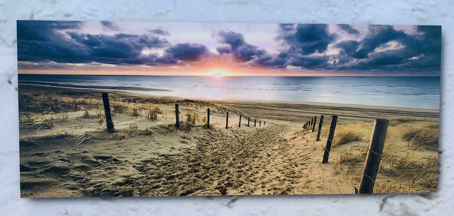 Tuinposter Ondergaande zon