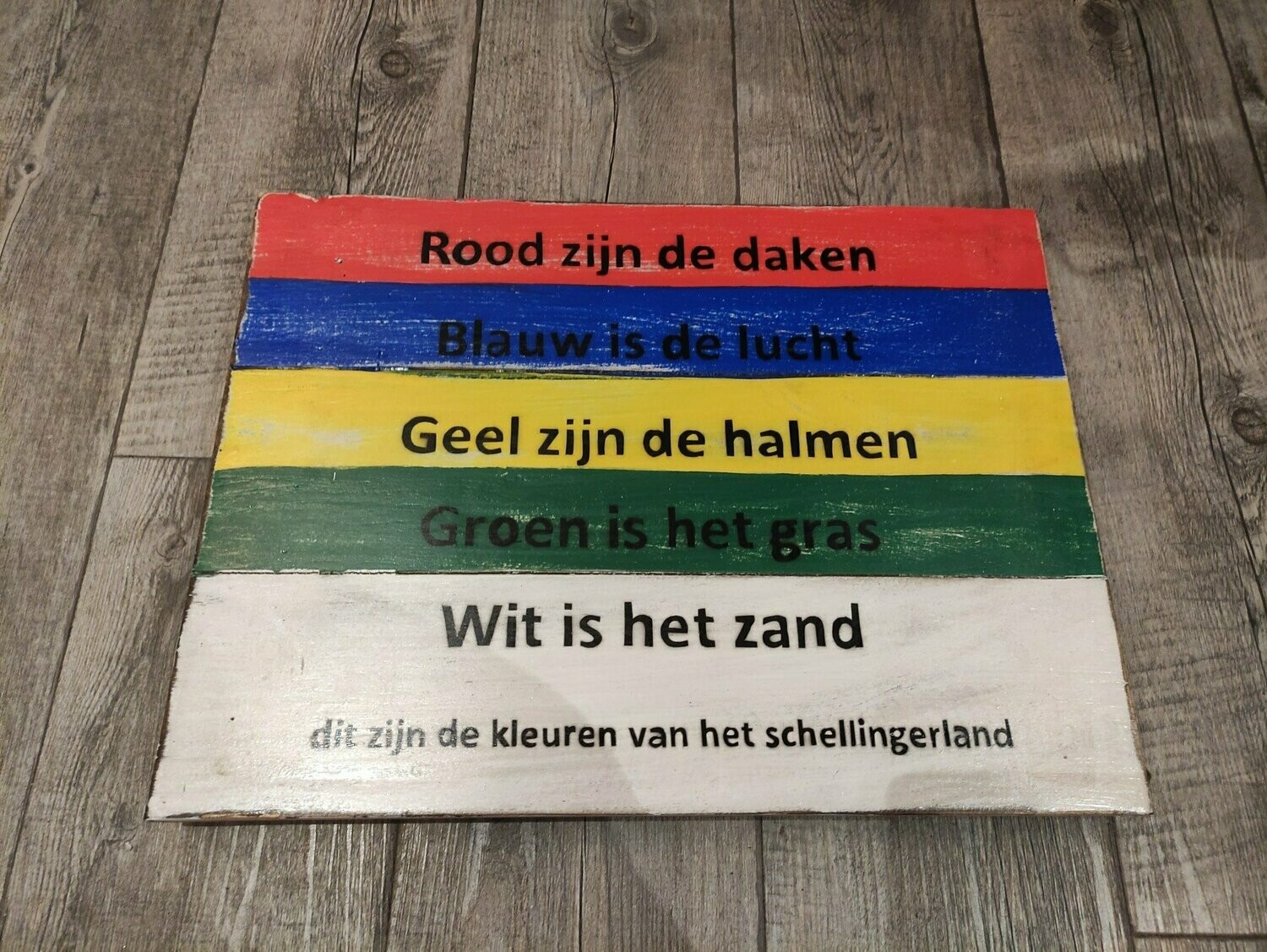 Kleuren schellingerland bord