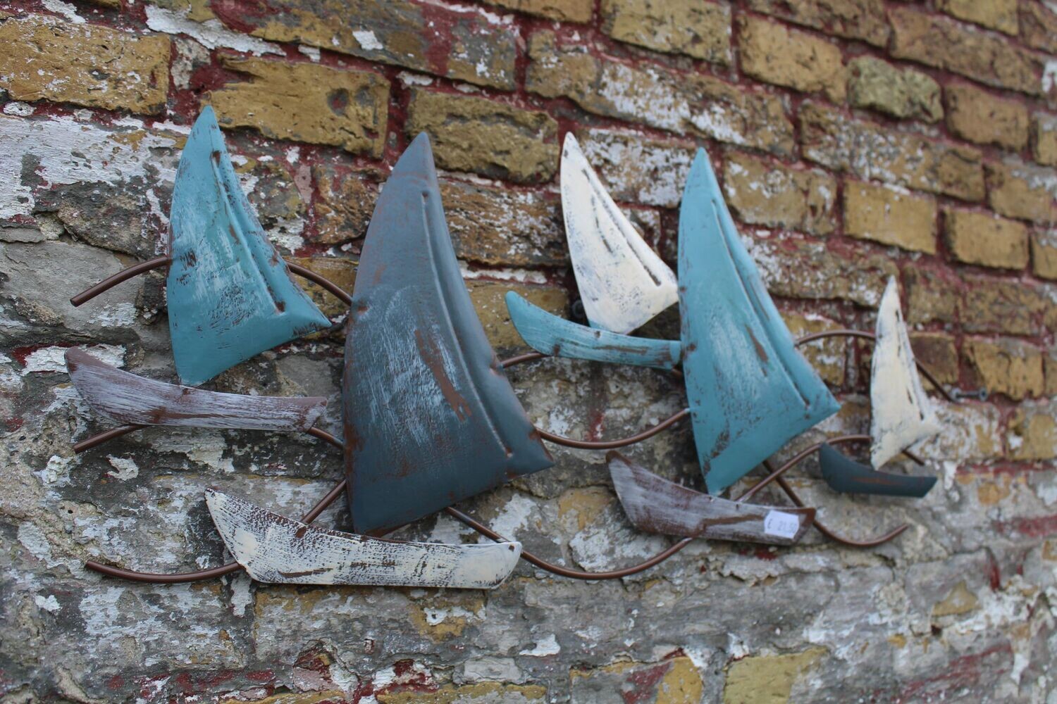 Wandornament kleine bootjes