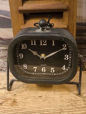 Tafelklokje mat zwart