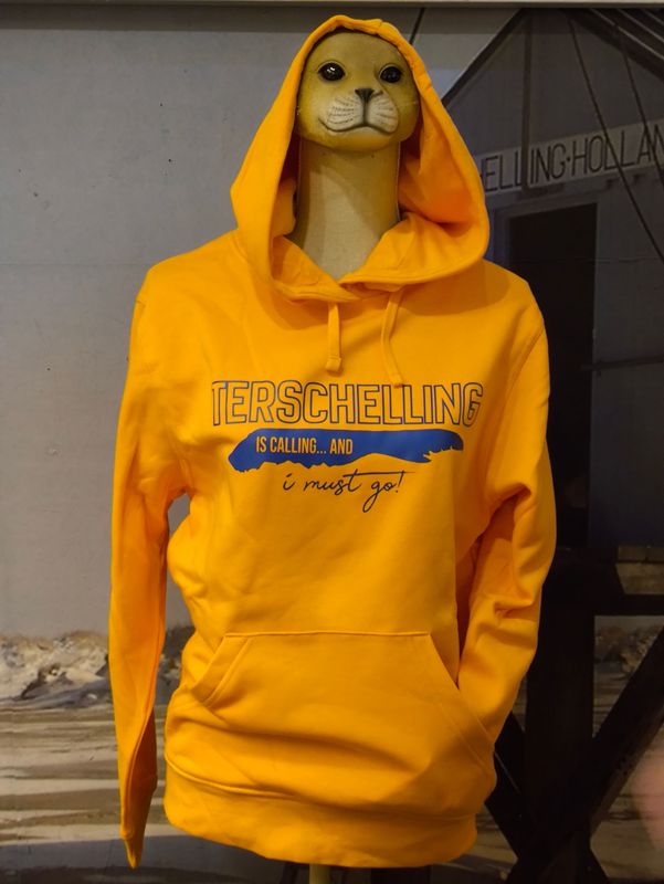 MAAT XS: Terschelling I need to go trui OKER GEEL