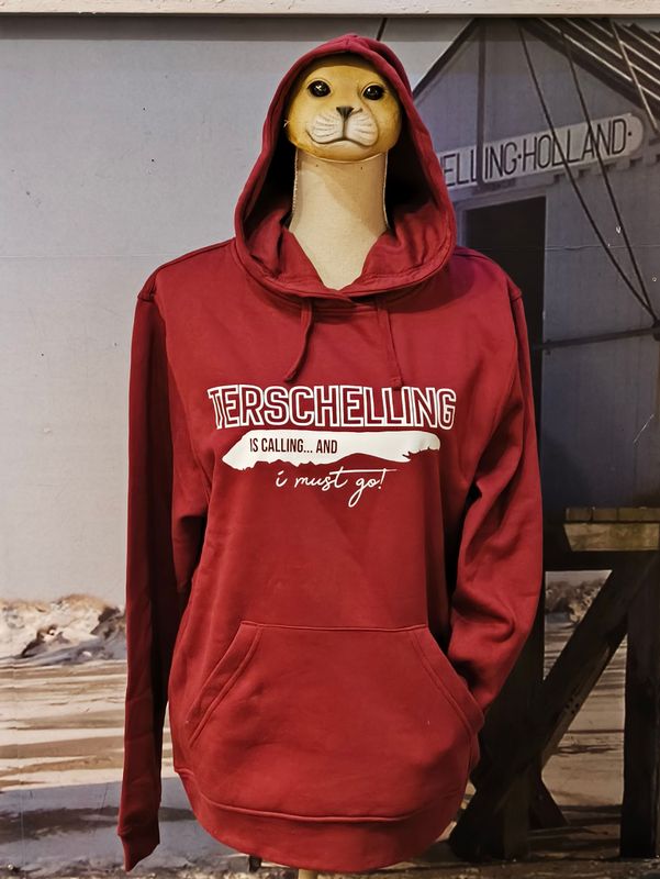 MAAT XS: Terschelling I need to go trui BORDEAUX ROOD