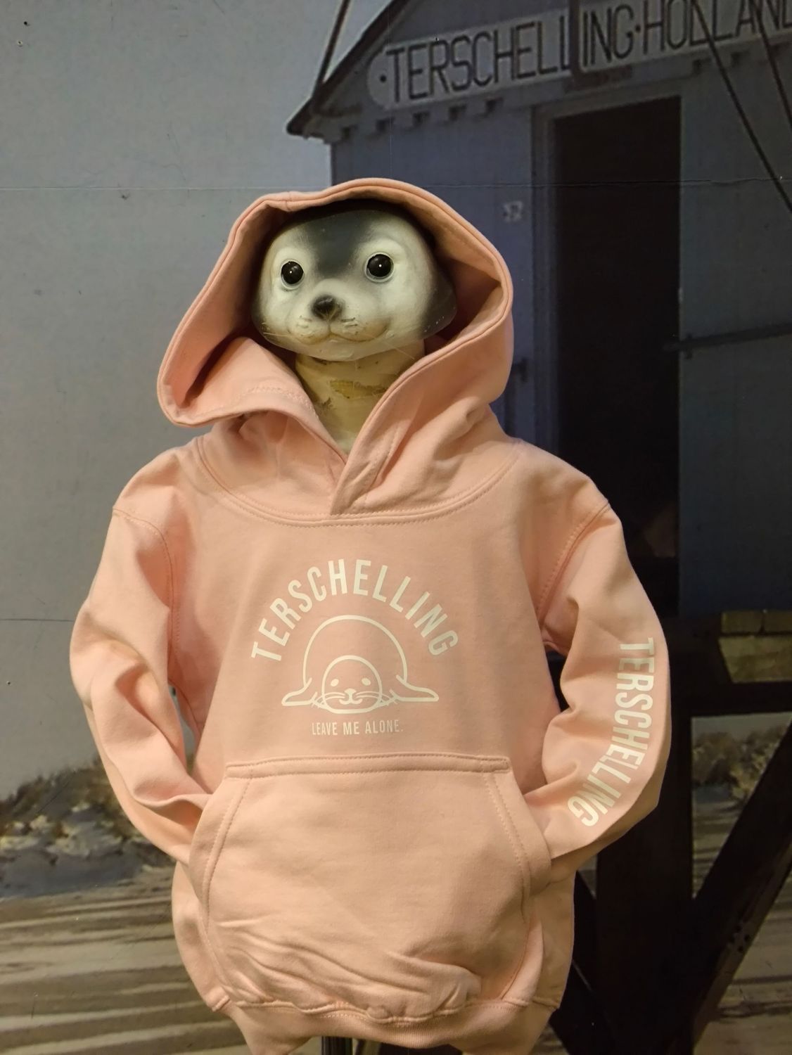 MAAT XXL - 14/16 jaar: Terschelling zeehond KIDS trui / LICHT ROZE