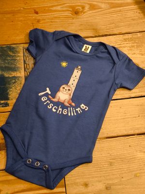 Romper brandaris, zeehond BABY / BLAUW