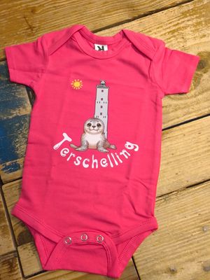 Romper brandaris, zeehond BABY / FUCHSIA