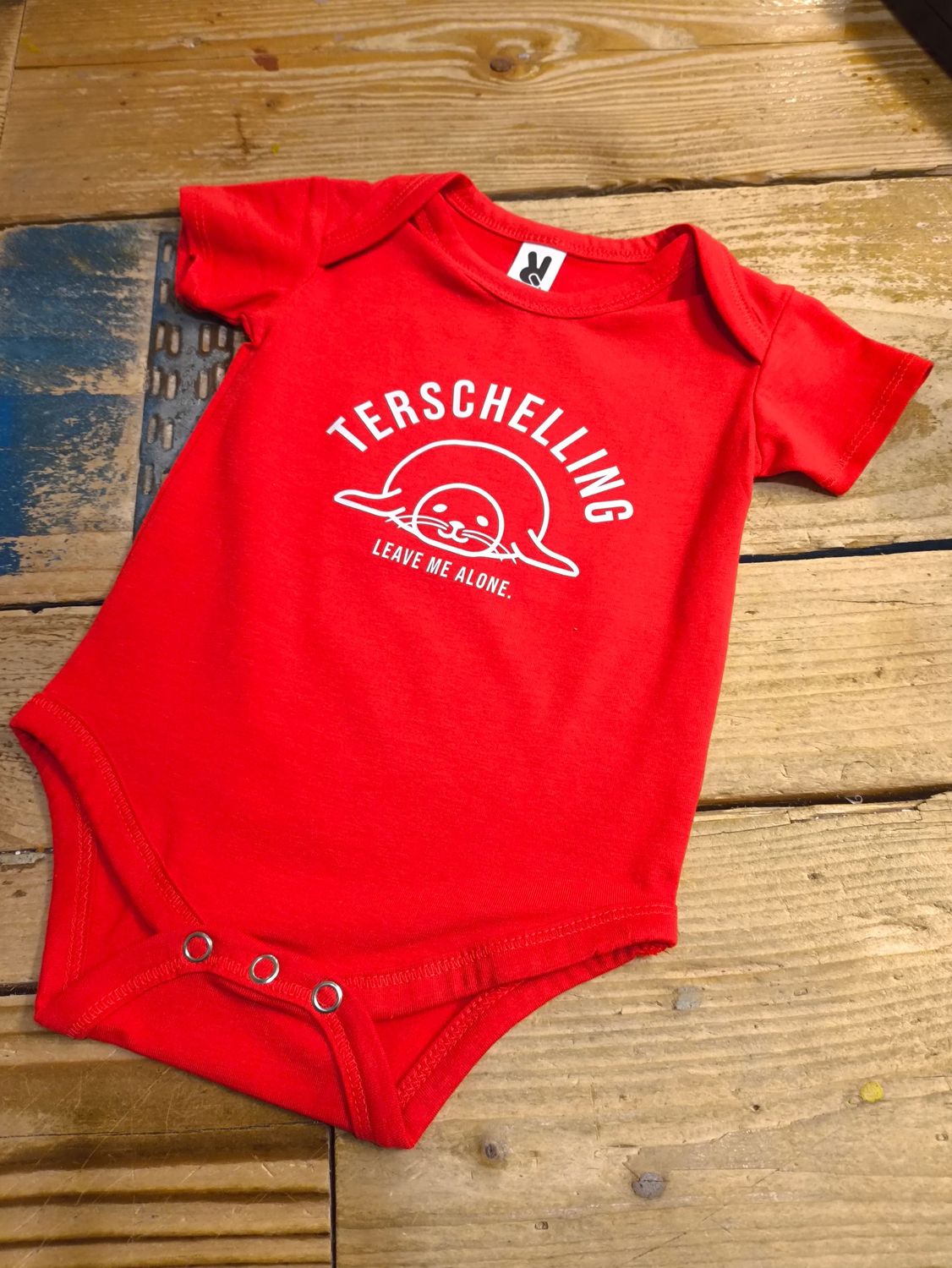 MAAT 80: Romper brandaris, zeehond BABY / ROOD