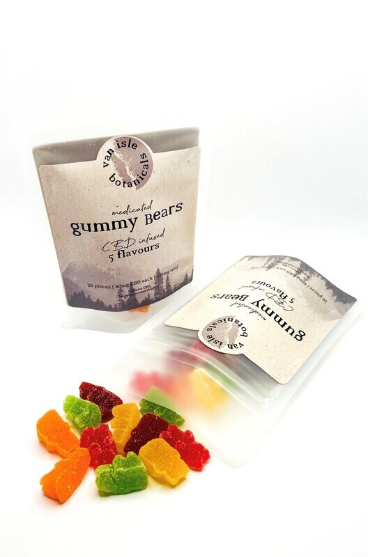 Van Isle Botanical 40mg THC Gummy Bears (800mg/pk)