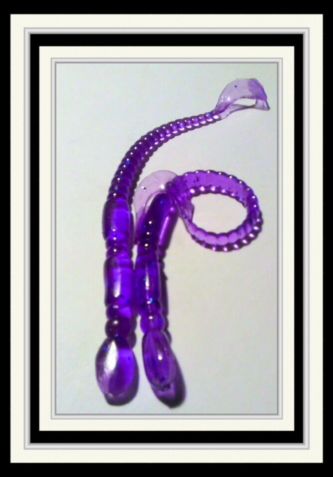 Colored tails  71/4&quot; fliptailworms