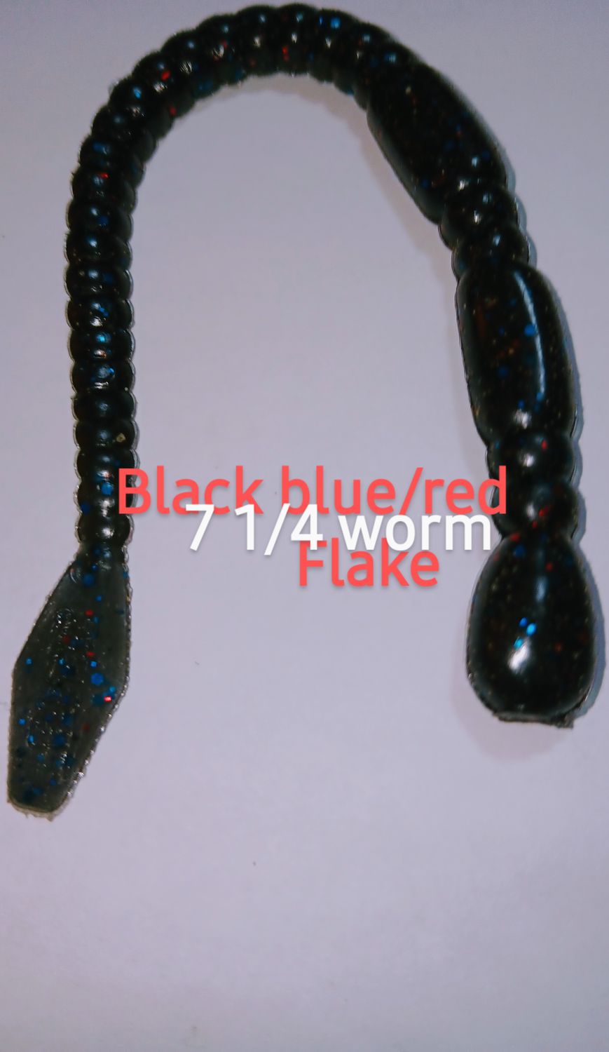 Bright blue white flake with white tail floaters