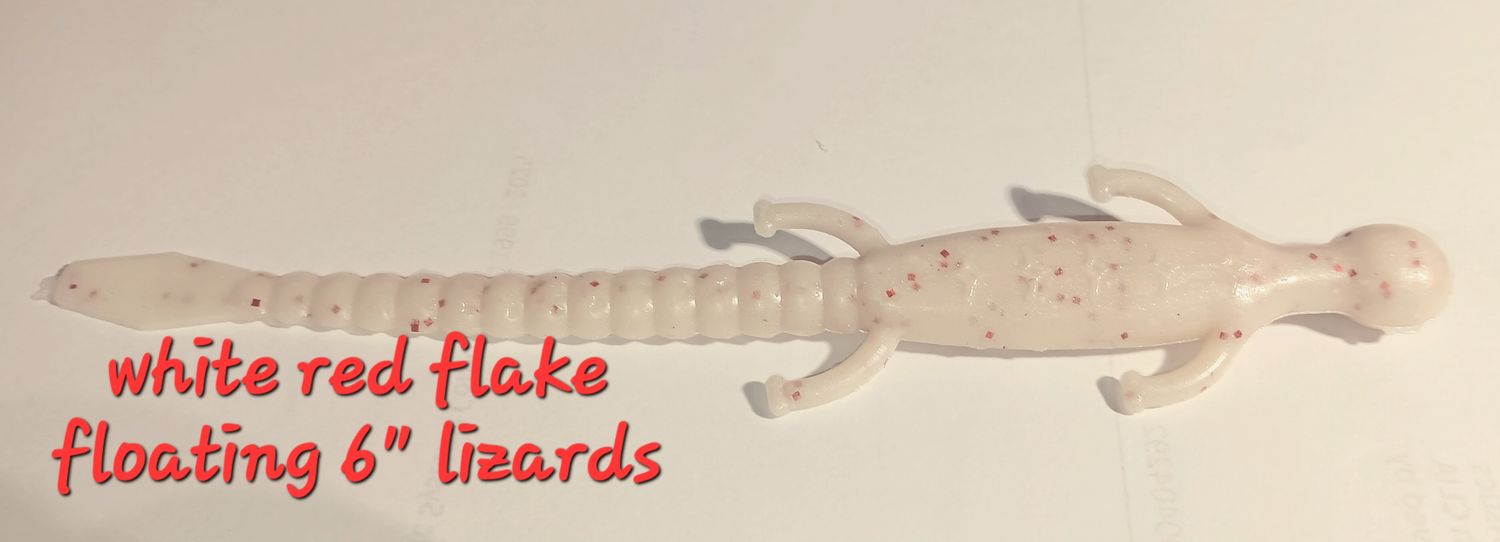 White red flake floating 6&quot; creature&#39;s 