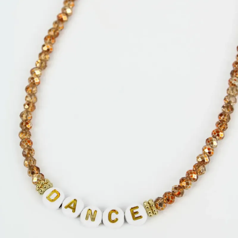 'DANCE' Beaded Necklace