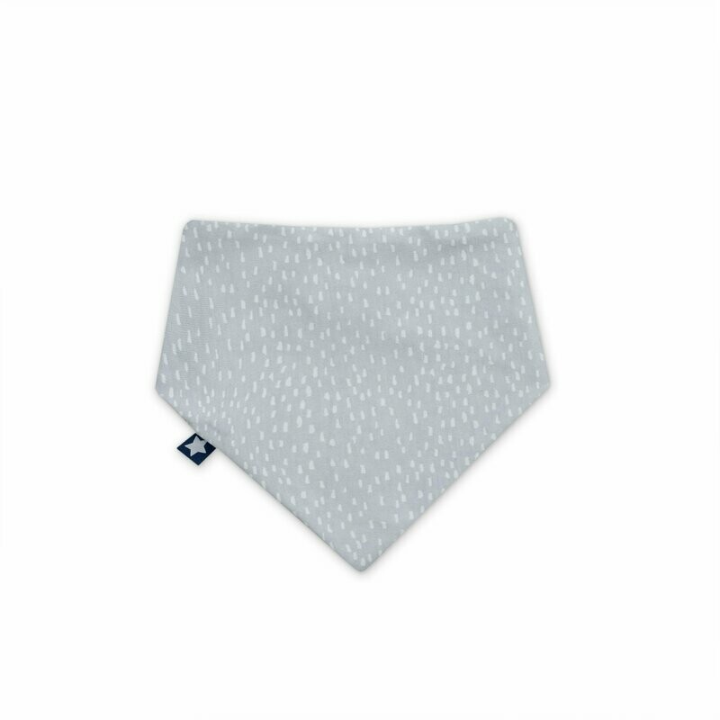 Bavaglino Jersey Tiny Squares Grey