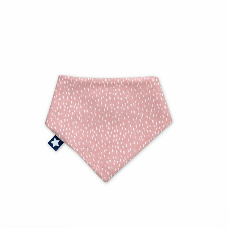 Bavaglino Jersey Tiny Squares Blush
