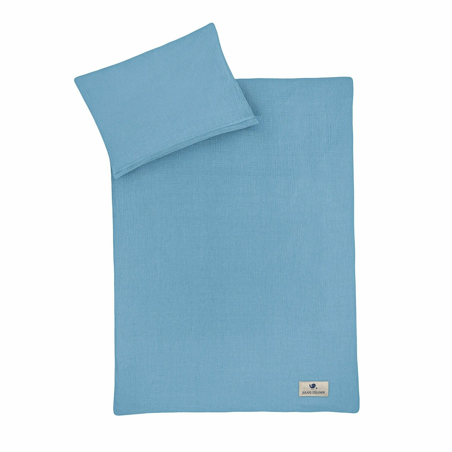 Biancheria in mussola di cotone - Blu