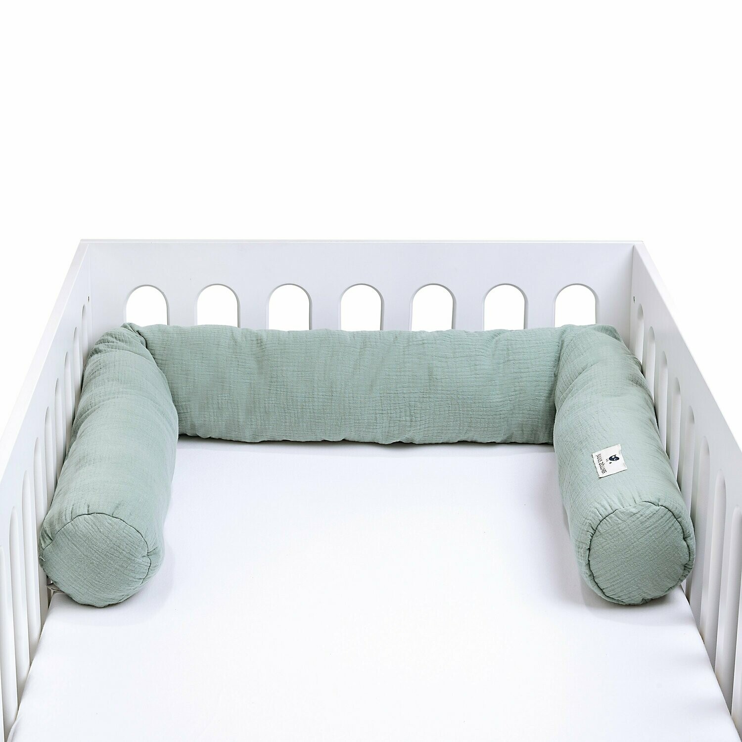 Nestchenschlange in mussola di cotone - Verde