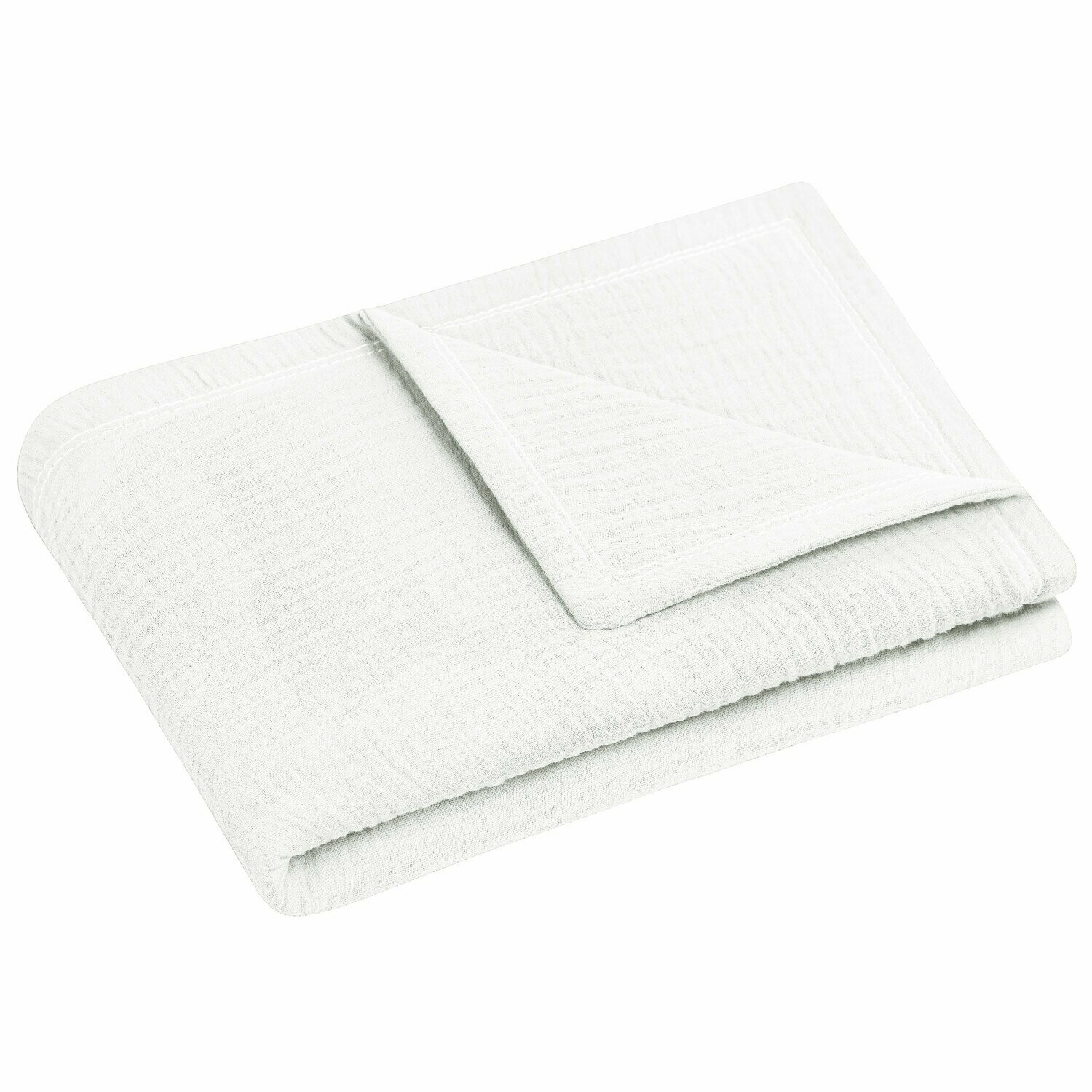 Copertina in mussola di cotone - Bianco