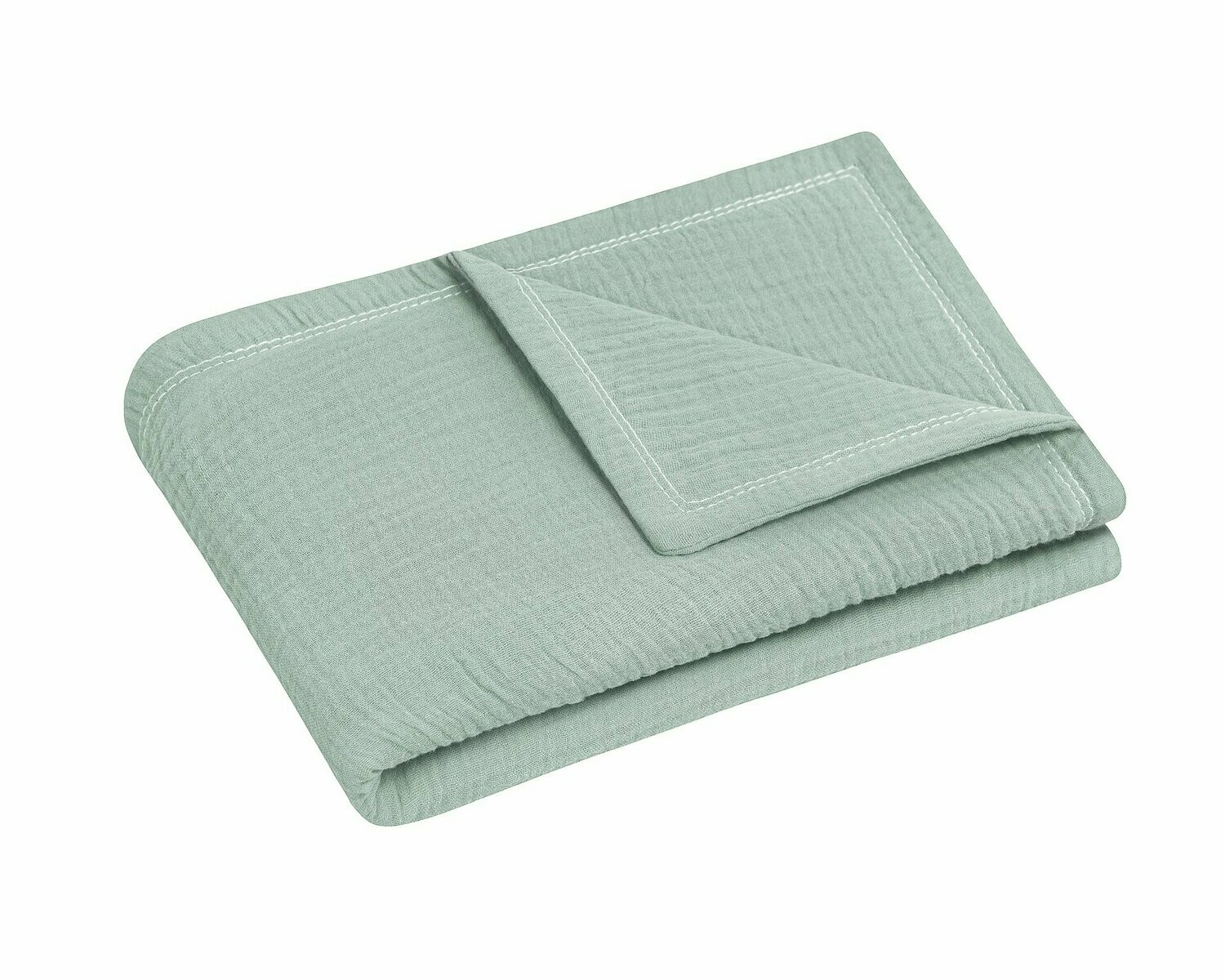 Copertina in mussola di cotone - Verde