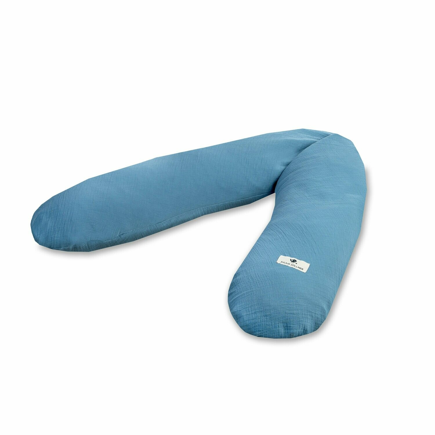 Cuscino per allattare in mussola di cotone - Blu