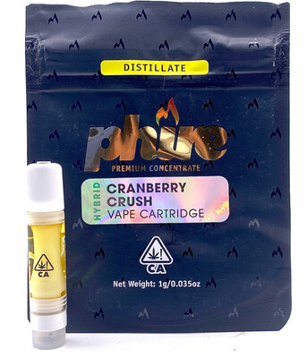 Cranberry Crush, Distillate, Vape Cartridges. (1g)