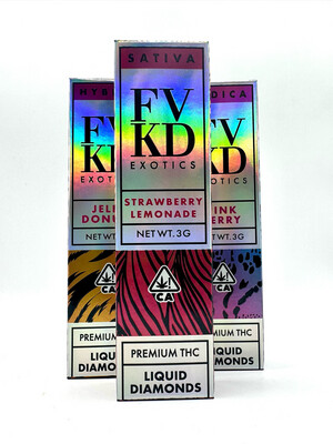 FVKD Exotics, Liquid Diamond Disposable Vape (3g)