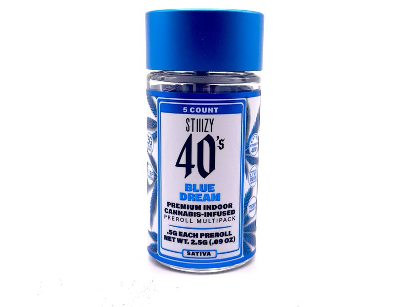 Stiiizy 40's Premium Indoor Cannabis-Infused Pre-Roll (.5g Each, 2.5g)