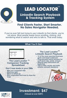 All about the Leads: LinkedIn Search Playbook (Digital Download) All about the Leads: LinkedIn Search Playbook (Digital Download)