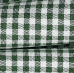Baumwoll - Popeline  ÖKOTEX, Karo 2,7mm, Grün