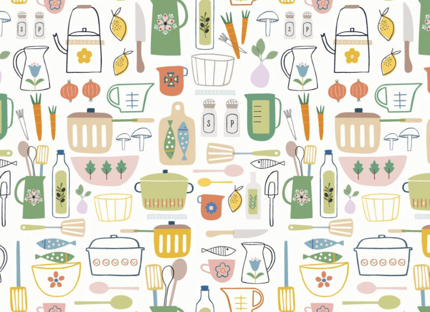 Baumwoll Webware  QUILTLINE  ÖKOTEX, Hobbies Kochen