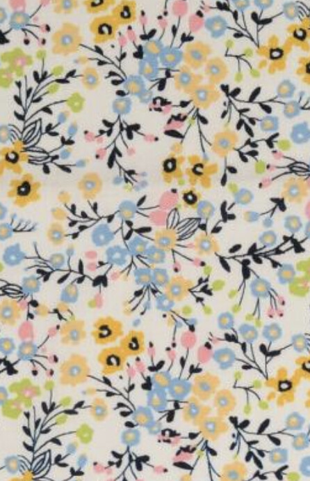 Baumwoll Voile Ökotex, Blümchen