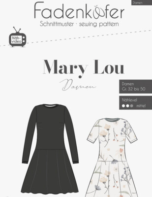 Papierschnittmuster Damen, Kleid Mary Lou
