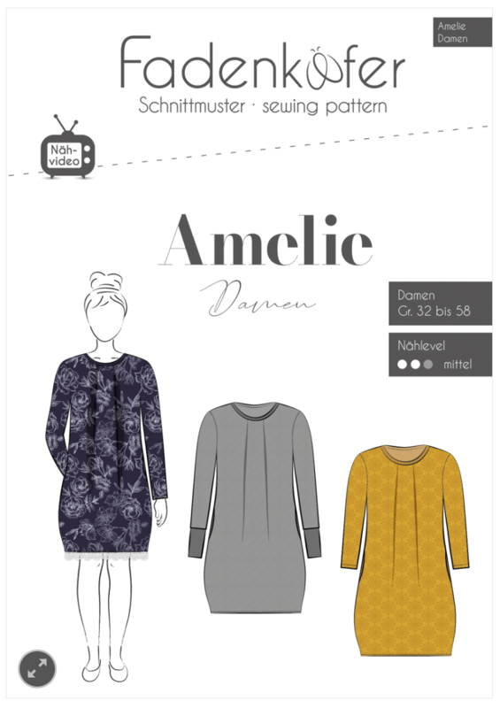 Papierschnittmuster Damen, Kleid Amelie