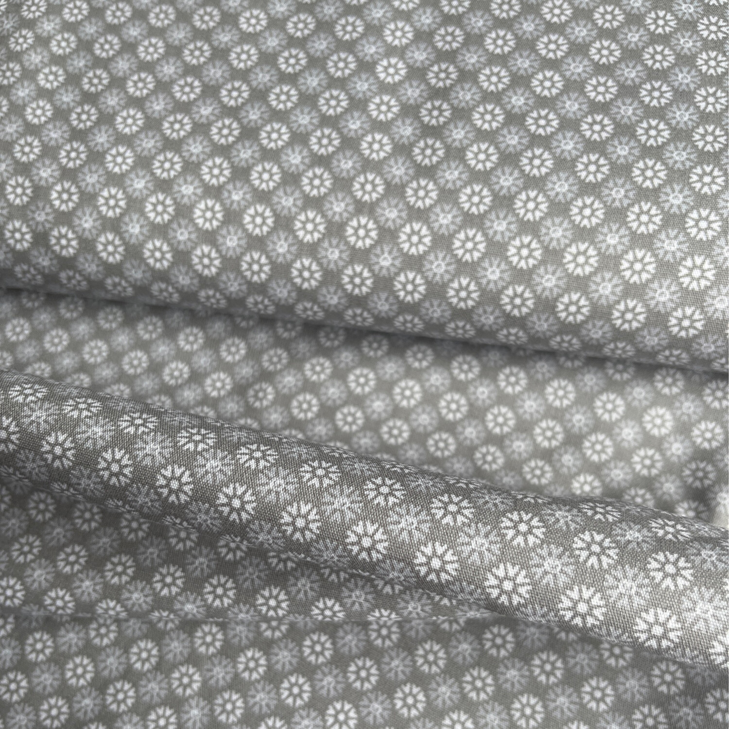 Baumwoll Webstoff Ökotex, Diamant grau