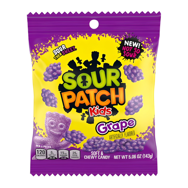 Sour Patch Kids Grape Peg Bag 142g America