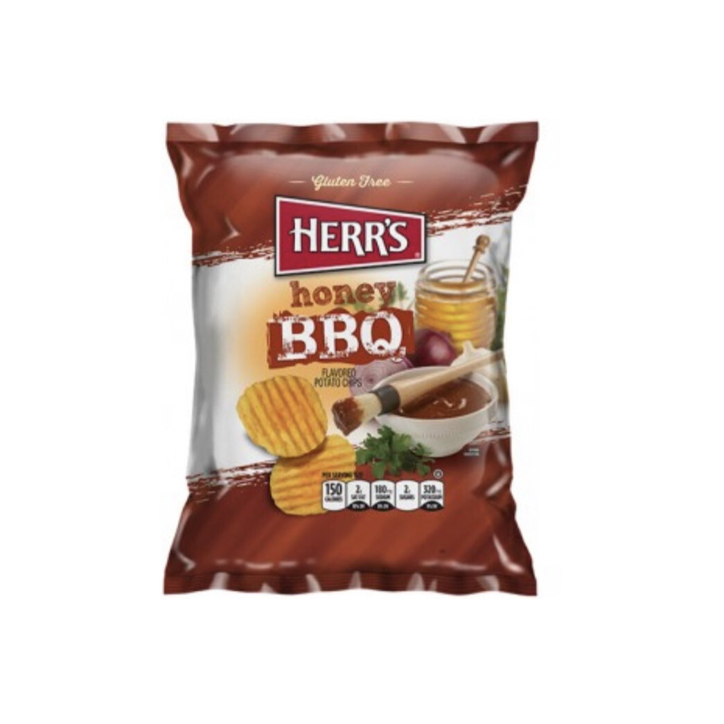 Herr’s Potato Chips Honey BBQ Small Bag (28g) America