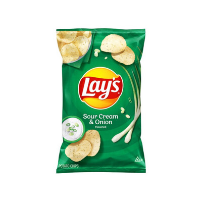 Lay’s Potato Chips Sour Cream & Onion (184g) - America