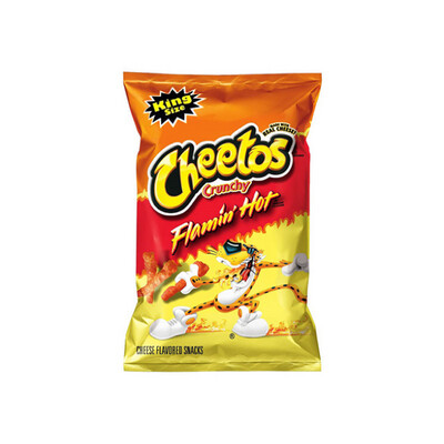 Cheetos Flamin’ Hot Cheese Flavoured Snacks King Size Bag (99g) - America
