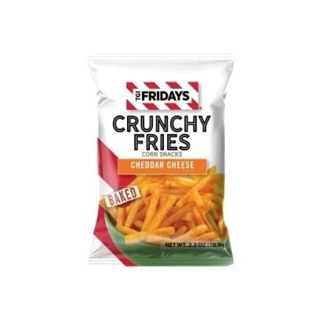TGI Fridays Cheddar Cheese Crunchy Fries Corn Snacks (92g) America