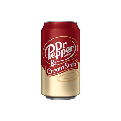 Dr Pepper & Cream Soda Can (355ml) - America