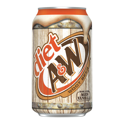 A&W Diet Root Beer Can 355ml - America