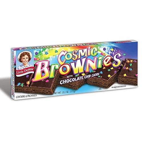 Little Debbie Cosmic Brownies With Chocolate Chip Candy 372g America