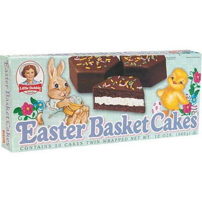 Little Debbie Easter Basket Cakes Milk Chocolate 10-Pack (340g) - America ‼️ BEST BEFORE: 23RD MARCH 2024 ‼️